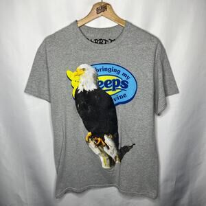 Asspizza Austin Babbitt 2024 Peeps Bald Eagle Revived Tee Grey M